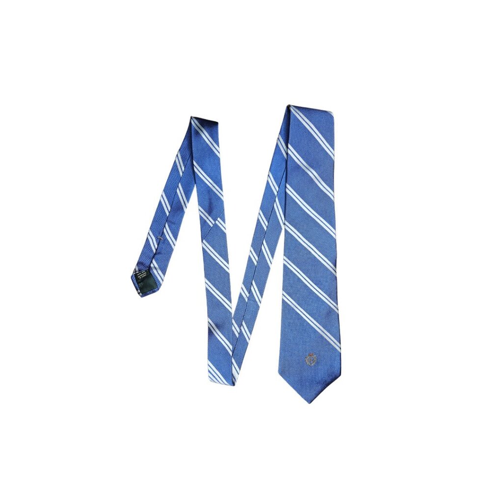 Lauren by Ralph Lauren Silk Blue and White Tie